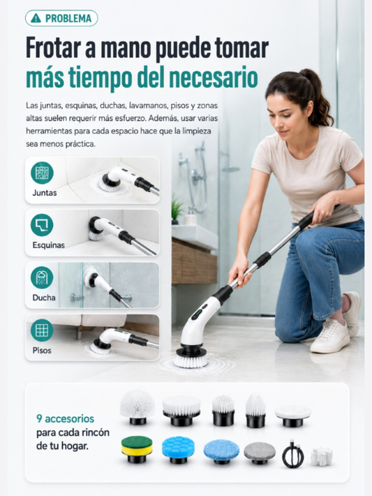 Cepillo limpiador inalámbrico