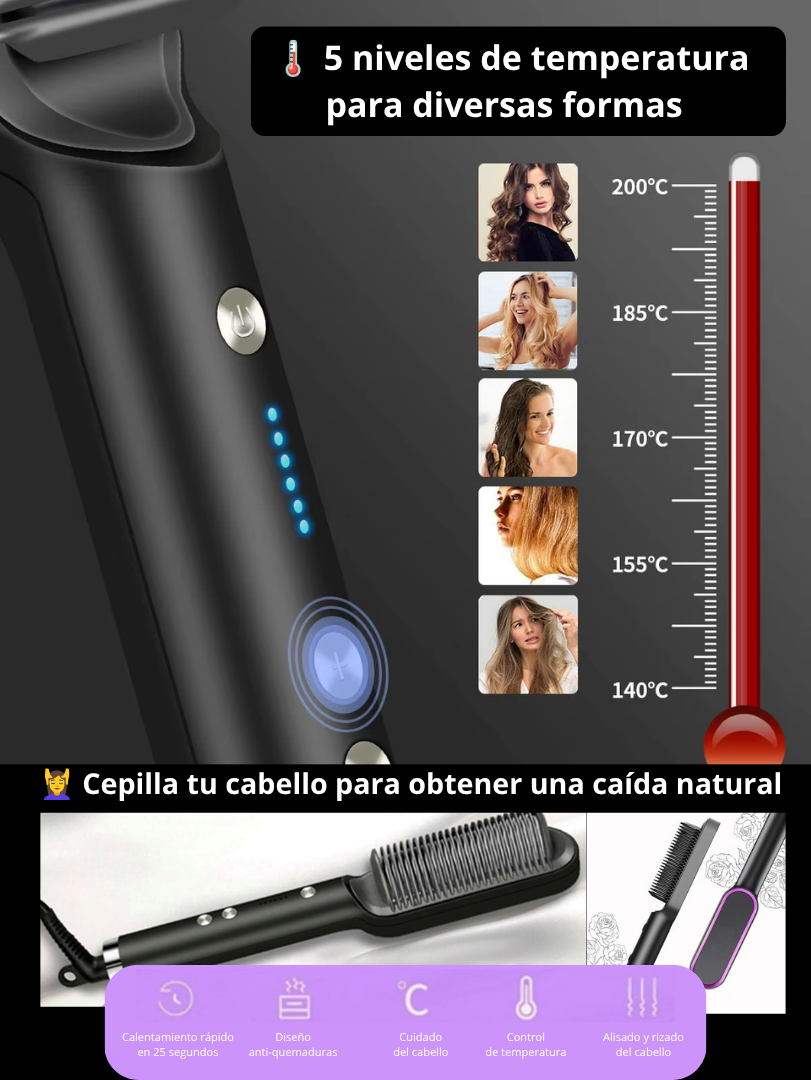 Cepillo alisador multifuncional