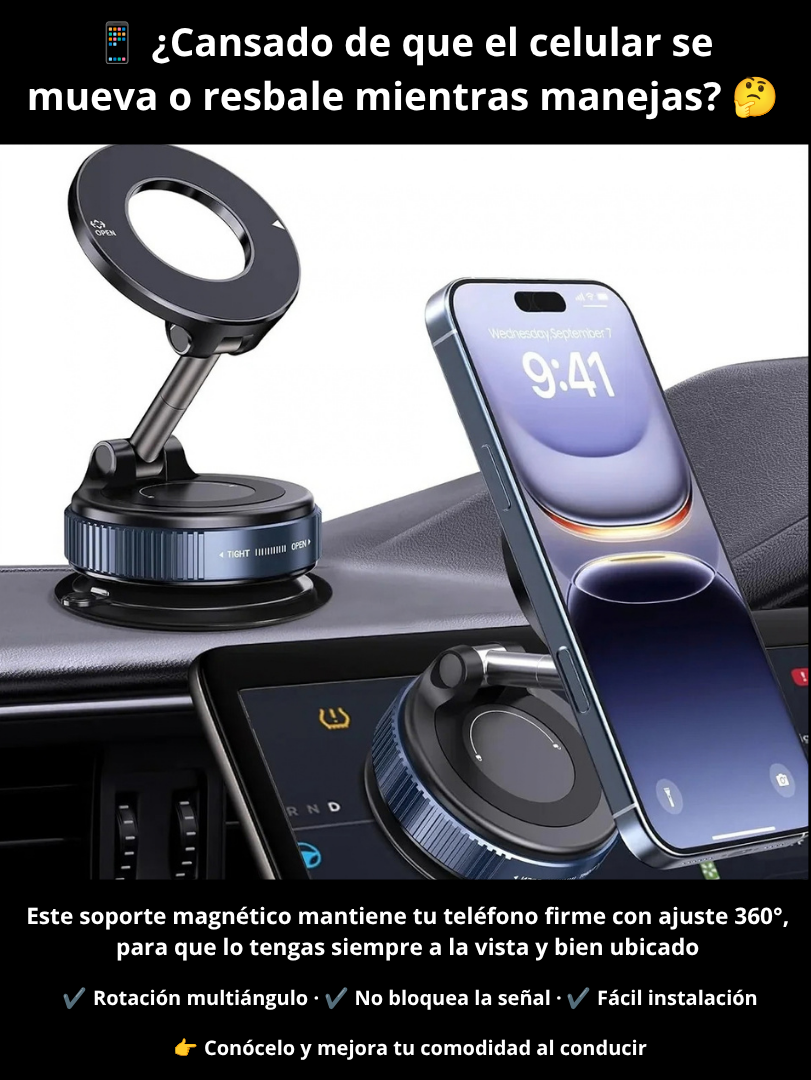 Soporte magnético giratorio celular